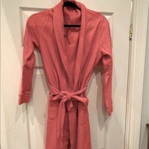 Coral Waffle Bath robe